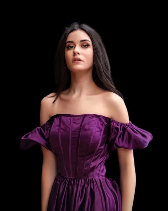 Dress on Model after background removal