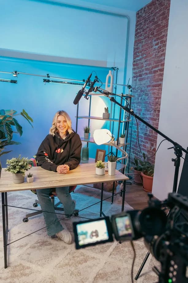 Social media creators at work