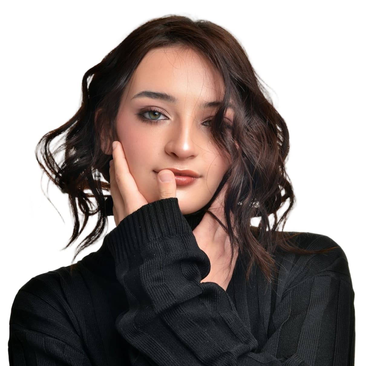 Model Fashion Photography after background removal